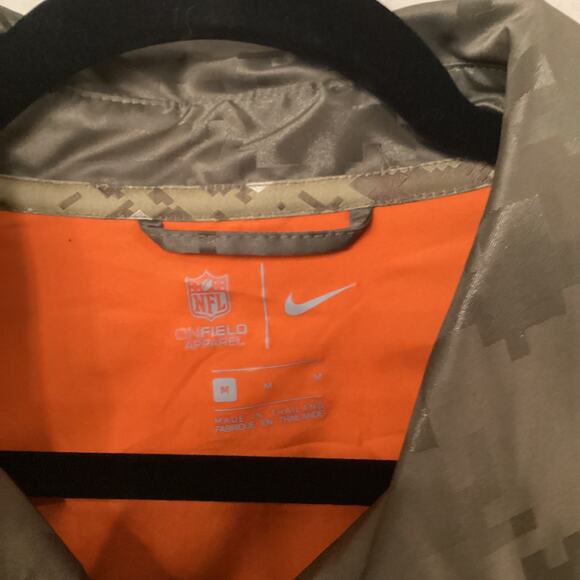 New England Patriots Men's Medium Nike Button Down Camouflage Coat Jacket NWT - Picture 6 of 7